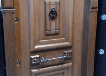 درب ضد سرقت روکش چوب راش